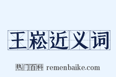 王崧近义词是什么意思的图片